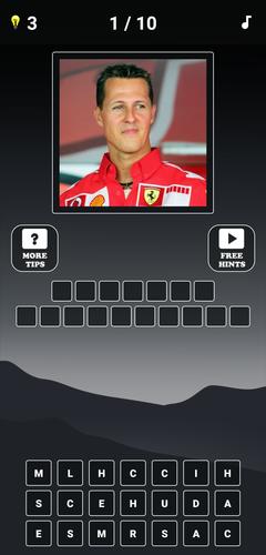 Formula 1:Guess F1 Driver Quiz Schermafbeelding 1