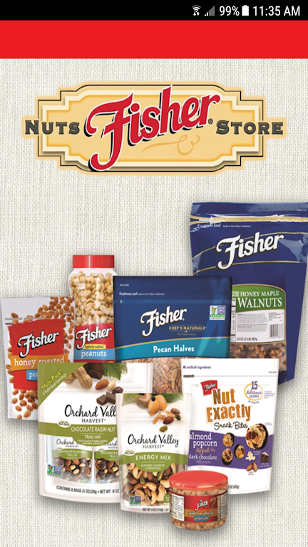 Fisher Nuts Store Tangkapan skrin 0