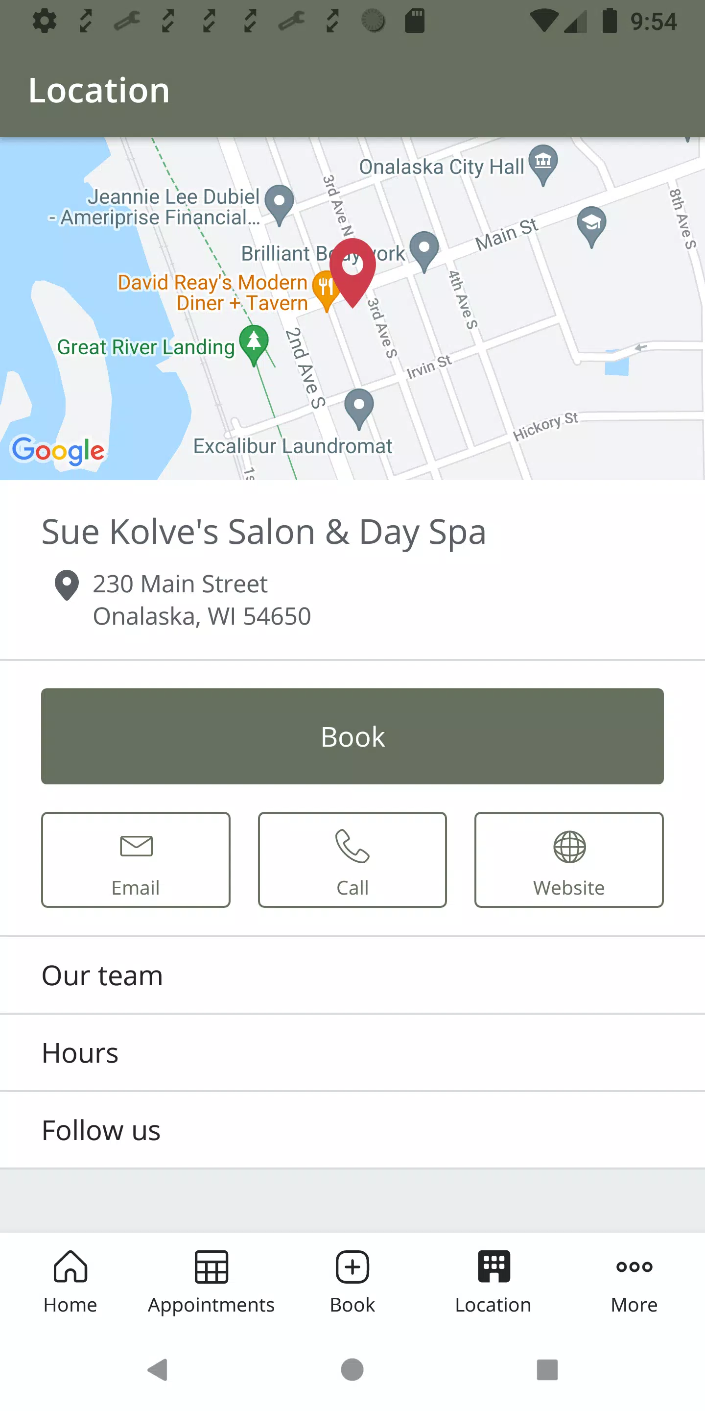 Sue Kolve’s Salon & Day Spa Ảnh chụp màn hình 3