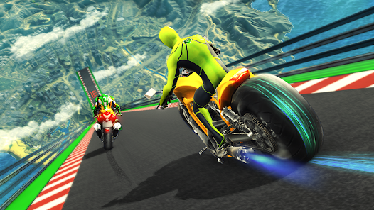 Super Hero Bike: Racing Game Schermafbeelding 0