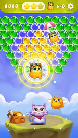 Bubble Cat Shooter Ảnh chụp màn hình 1