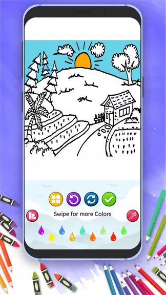 Scenery Coloring Book স্ক্রিনশট 3