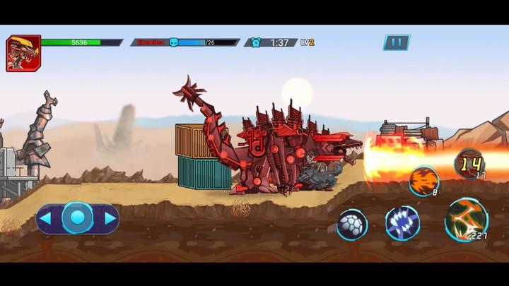 Mech War: Jurassic Dinosaur 스크린샷 1