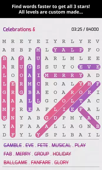 Super Word Search Puzzles Скриншот 0