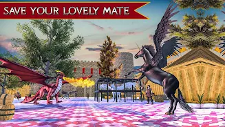 Flying Unicorn Horse Game ဖန်သားပြင်ဓာတ်ပုံ 2