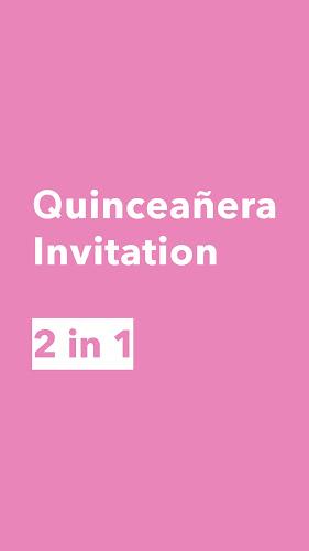 Create Quinceañera Invitation Captura de tela 0