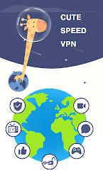 Cute Speed VPN स्क्रीनशॉट 0