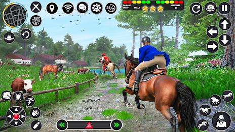 Horse Racing Games Horse Rider Captura de pantalla 0