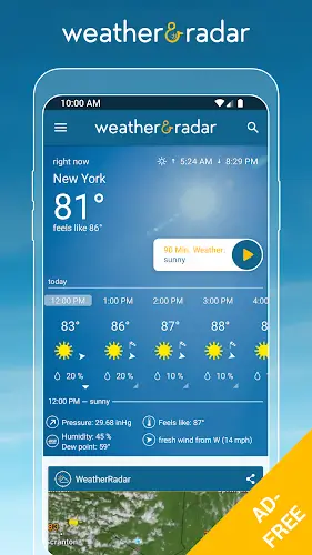 Weather & Radar USA - Pro Tangkapan skrin 3