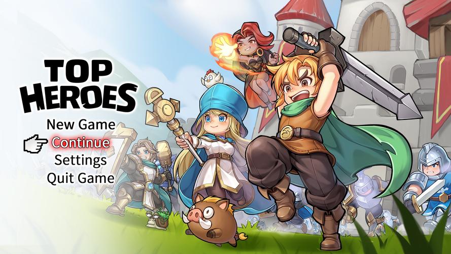 Top Heroes: Kingdom Saga スクリーンショット 1