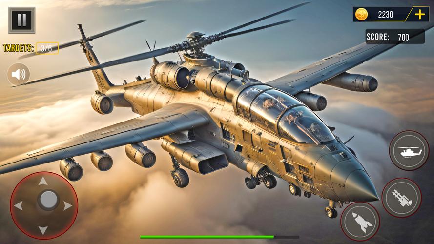 Gunship Battle Helicopter Game স্ক্রিনশট 1