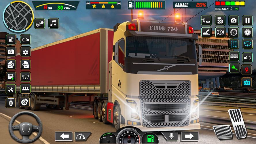 City Cargo Truck Game 3D Ekran Görüntüsü 1