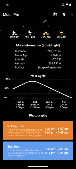 My Moon Phase - Lunar Calendar Ảnh chụp màn hình 1