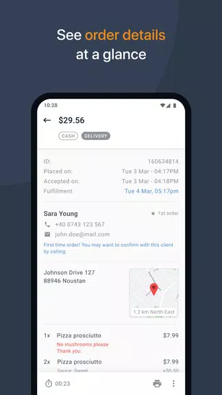 Restaurant Order-Taking App Zrzut ekranu 1