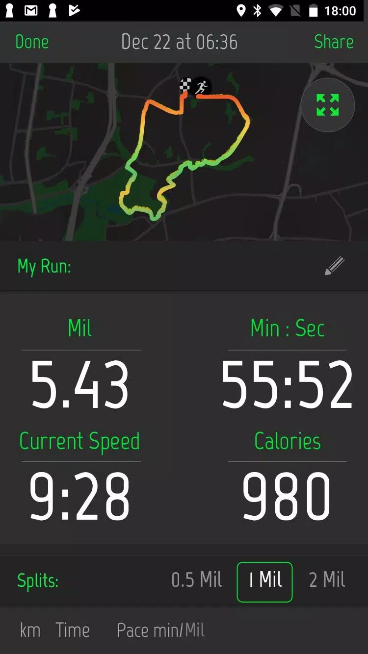 Running Distance Tracker + Zrzut ekranu 2