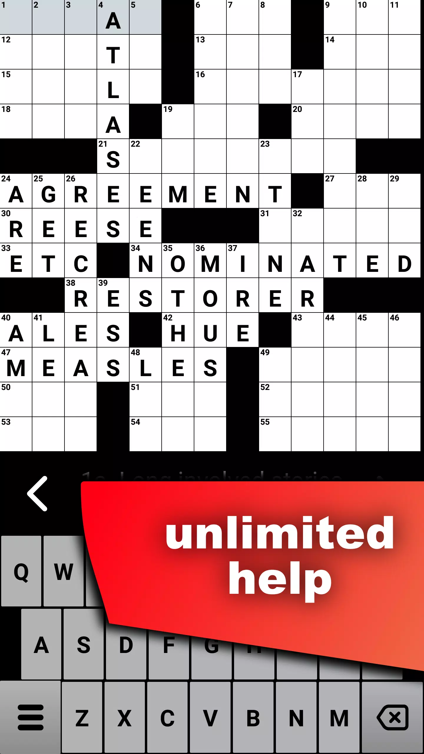 Crossword Puzzle Screenshot 1