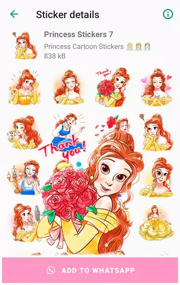 Princess Cartoon WAsticker应用截图第2张