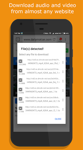 1DM Lite: Browser & Downloader Capture d'écran 1