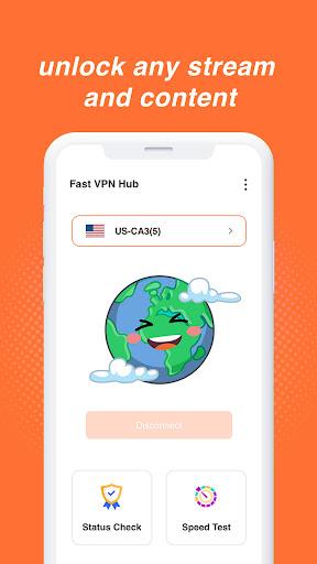 Fast VPNhub Ảnh chụp màn hình 2