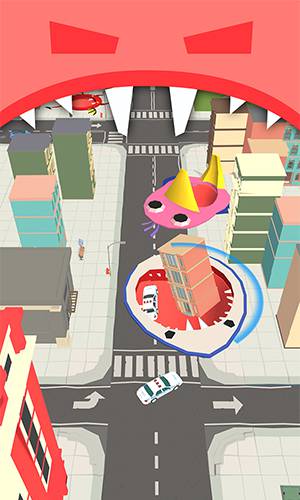 City Hole Io: Robot Attack Captura de pantalla 1