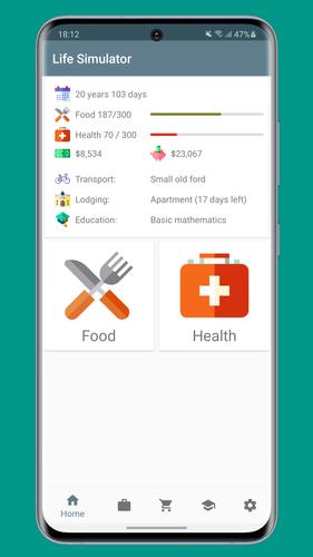 Life Simulator Captura de tela 0