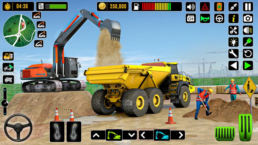 City Road Construction Games Capture d'écran 2
