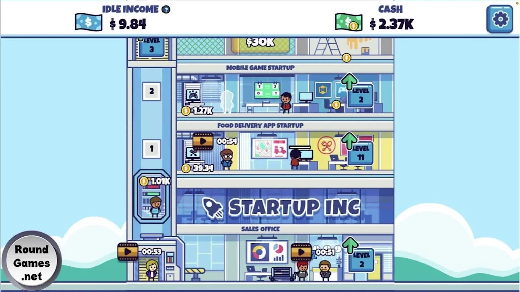 Idle Startup Tycoon Captura de pantalla 0