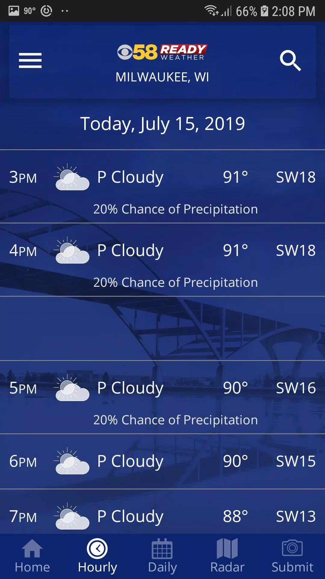 CBS 58 Ready Weather Ekran Görüntüsü 2