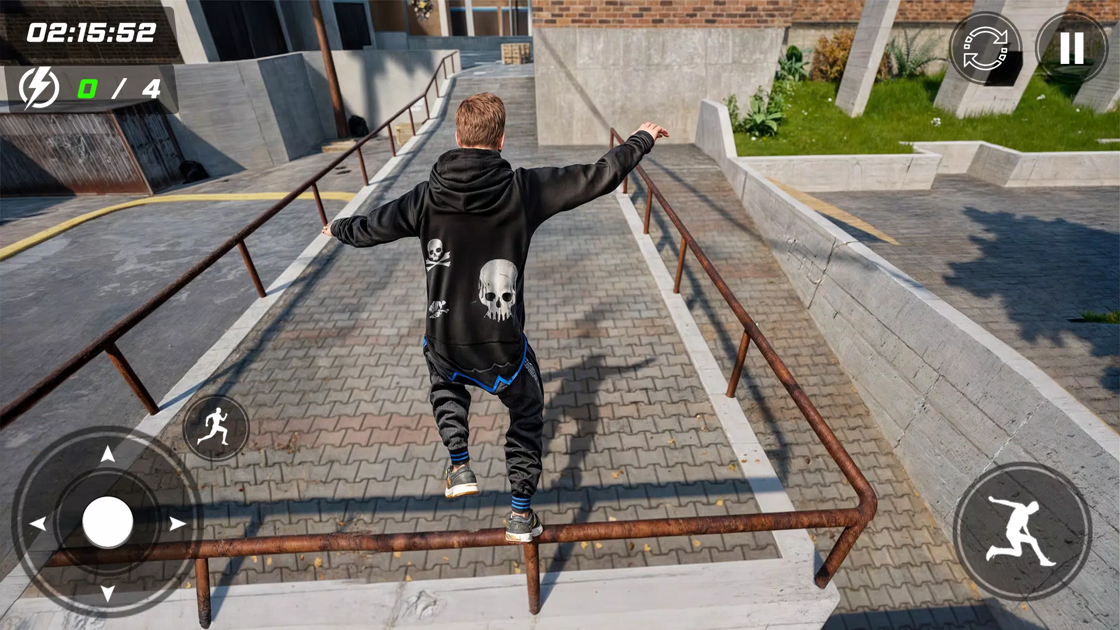 Going Up Rooftop Parkour Games Captura de tela 2