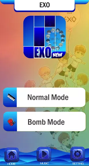 EXO Chibi Piano Tiles Captura de pantalla 2