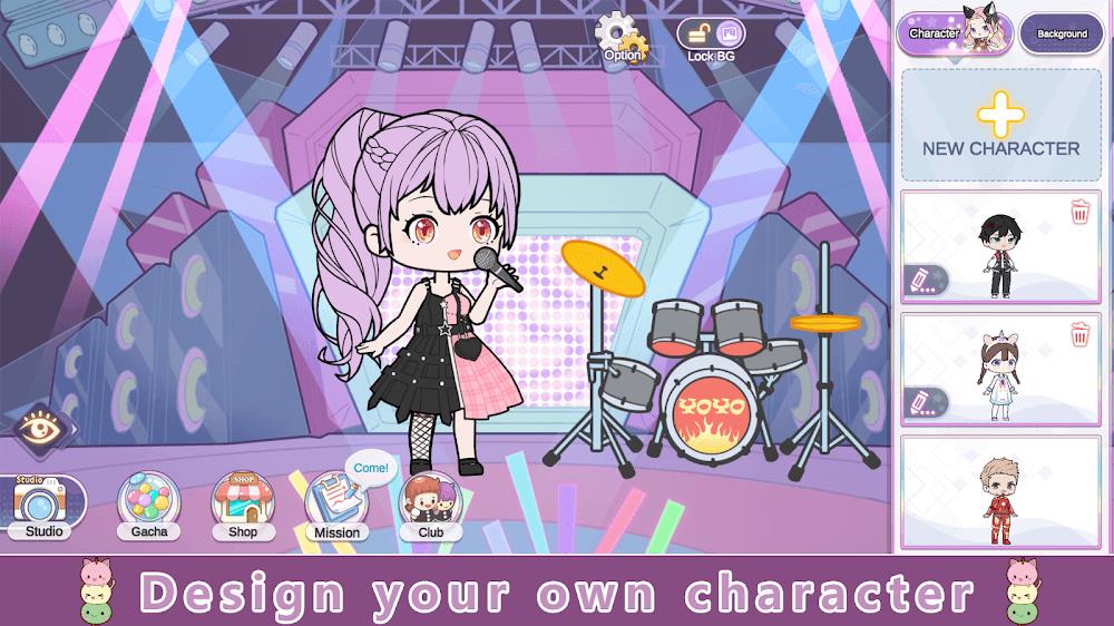 YOYO Doll Anime Dress Up Game Screenshot 0