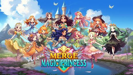 Merge Magic Princess: Tap Game Schermafbeelding 0