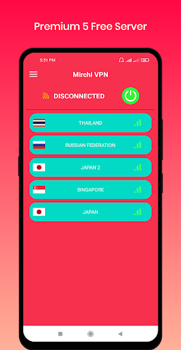 Mirchi VPN - Private & Fast স্ক্রিনশট 1