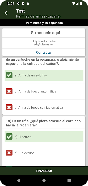 ExamenesCazador.com Captura de tela 3