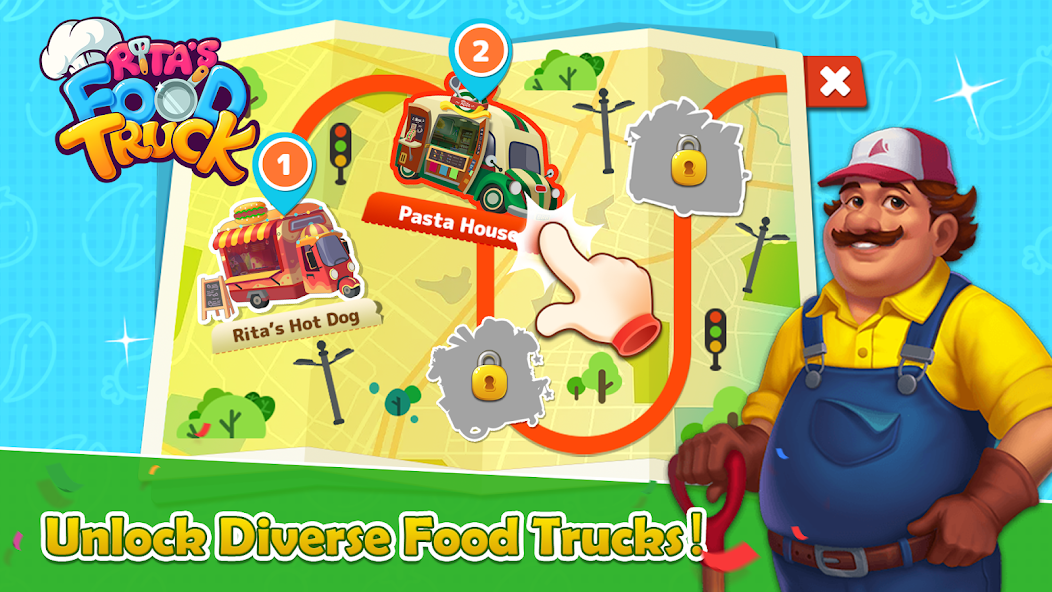 Rita's Food Truck:Cooking Game Mod Ekran Görüntüsü 1