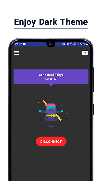 Ninja VPN – Faster, Safer Internet ภาพหน้าจอ 0