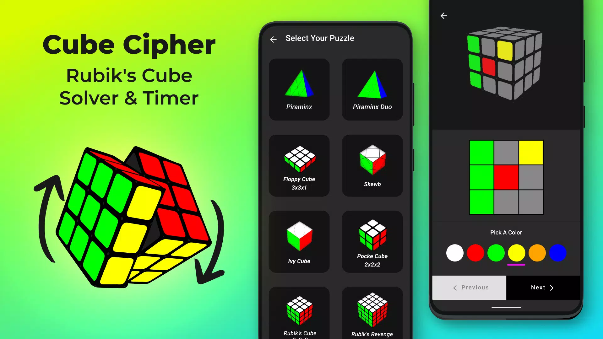 Solution de cube - Cube Cipher Capture d'écran 0