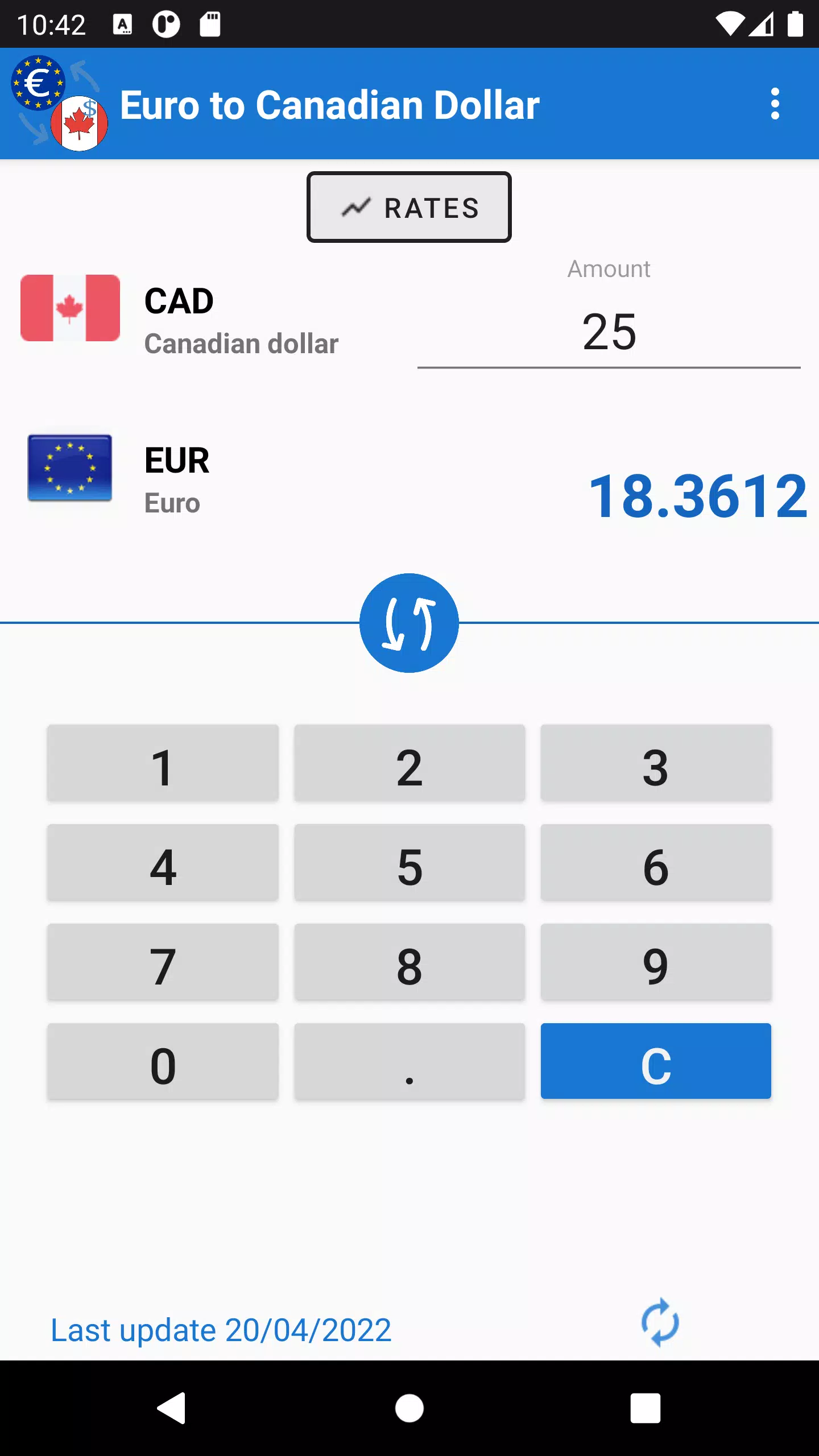 Euro to Canadian Dollar應用截圖第2張