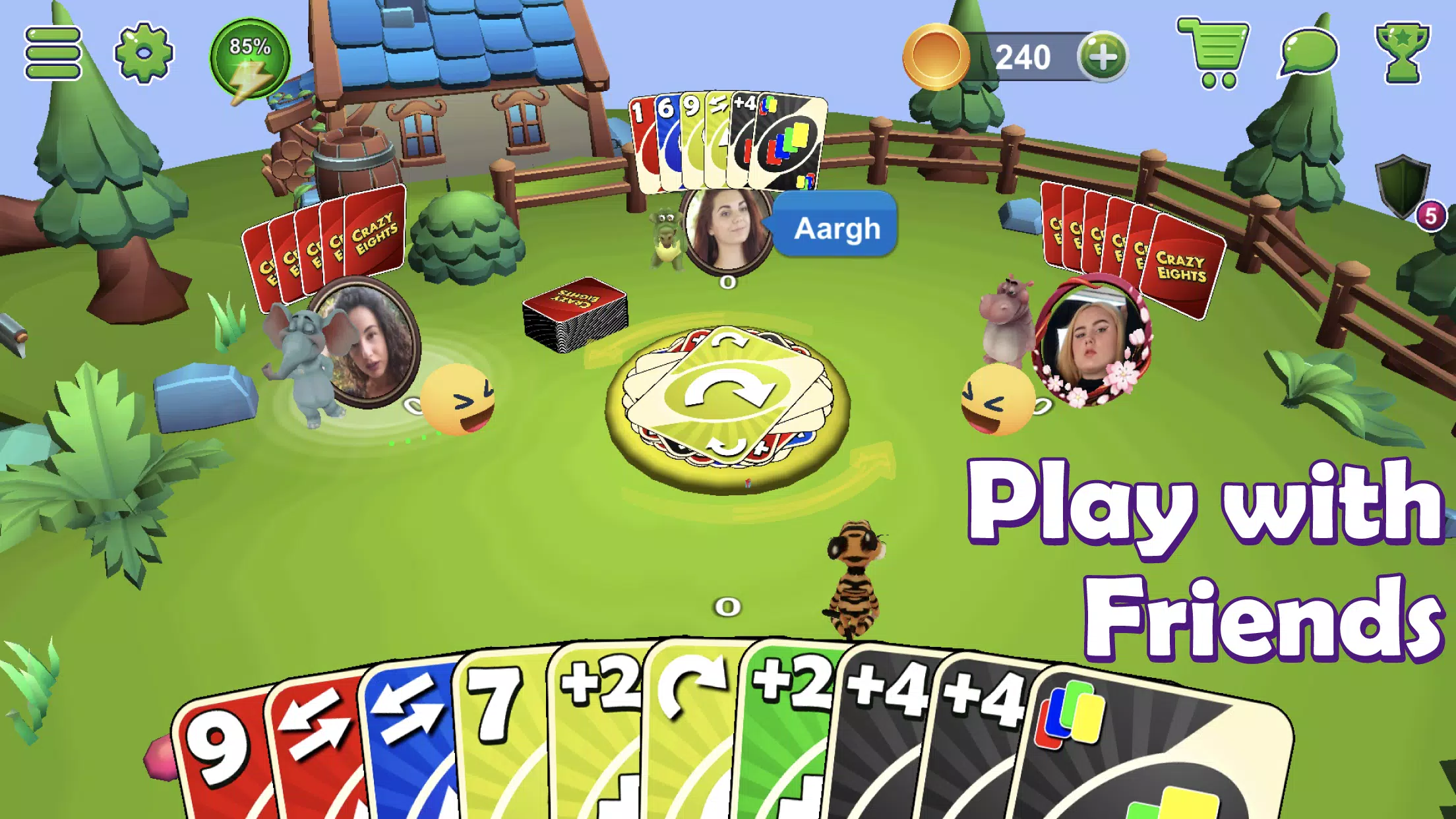 Crazy Eights 3D ภาพหน้าจอ 1