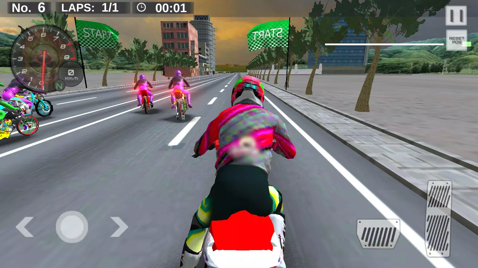 Real Drag Bike Racing Captura de pantalla 0