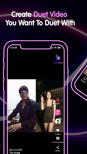 Teletok - Share your video with your Friends Ảnh chụp màn hình 0