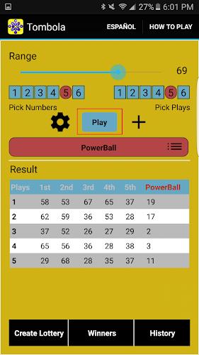 Lottery Strategy Captura de tela 2