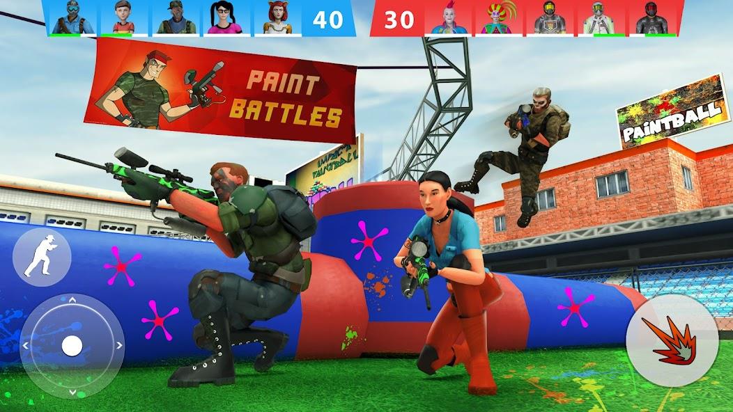 Paintball Shooting Game 3D Mod ภาพหน้าจอ 0