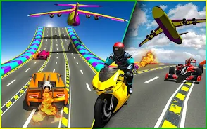 Rocket Car Racing Stunts Ekran Görüntüsü 2