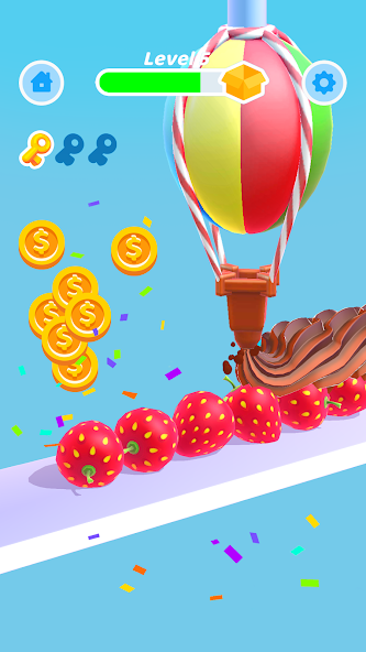 Perfect Cream: Cake Games Mod ဖန်သားပြင်ဓာတ်ပုံ 1