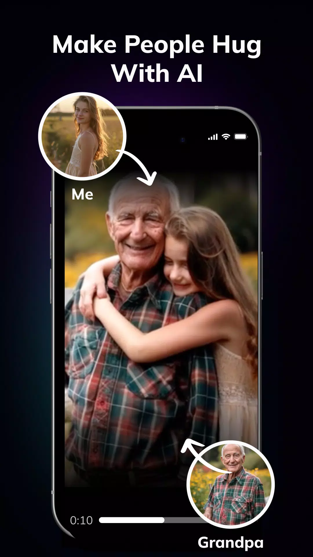 AI Hug Video Maker - Livensa スクリーンショット 0