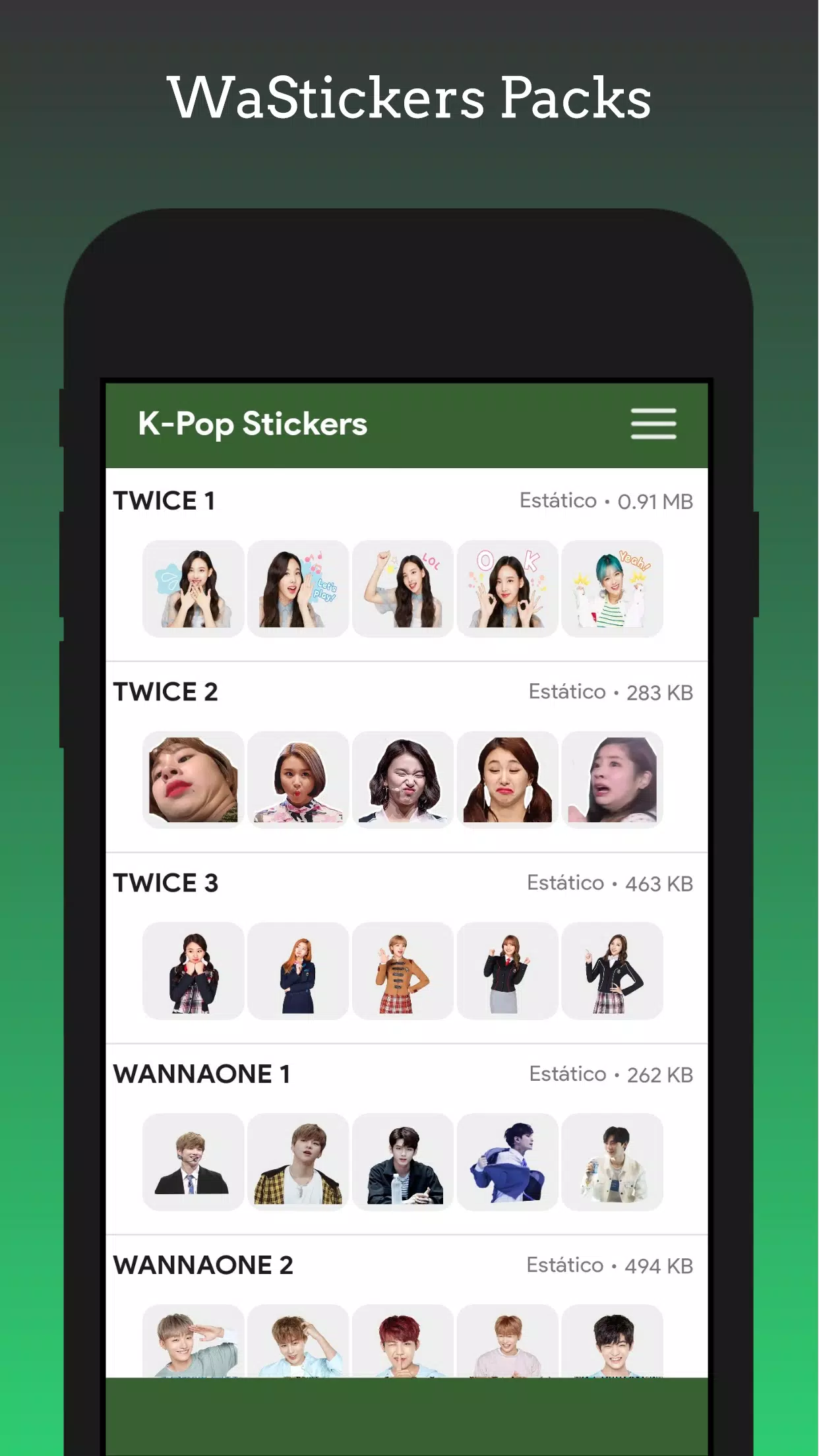 Stickers - KPop Korean BT24 Ảnh chụp màn hình 3