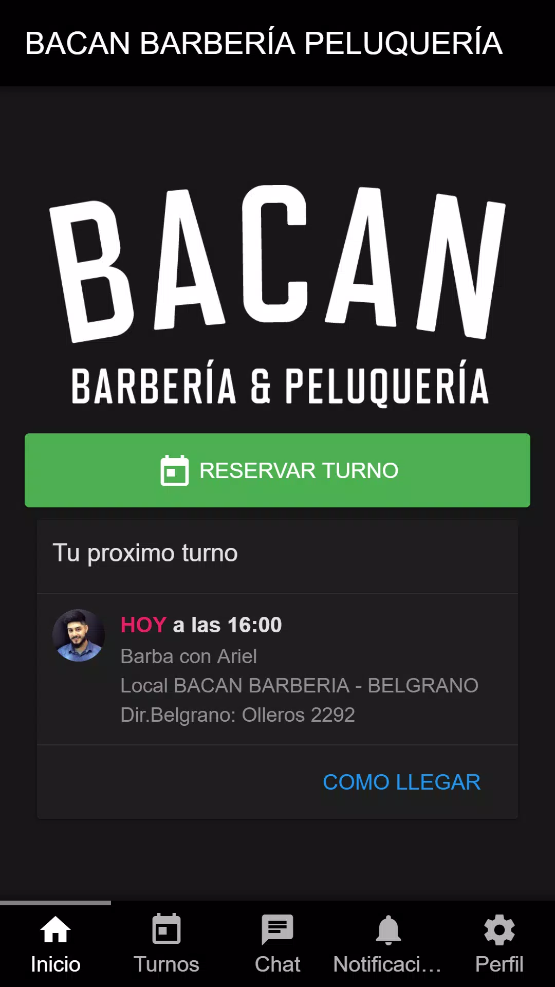 Bacan barbería y peluquería Schermafbeelding 0