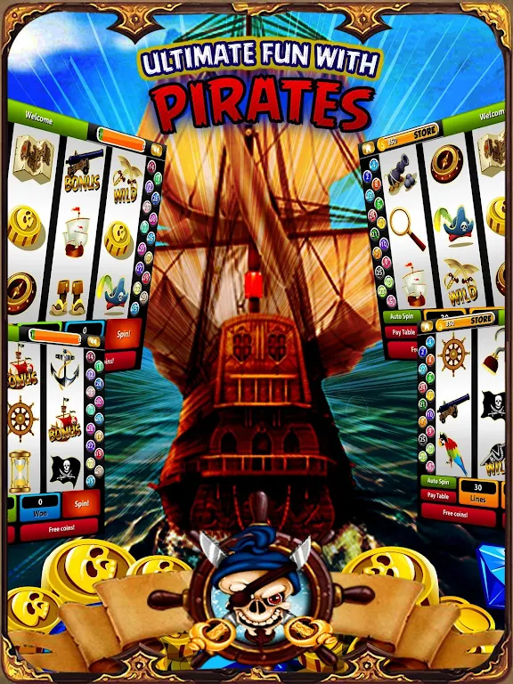 Pirate Treasure Mega Slots স্ক্রিনশট 2