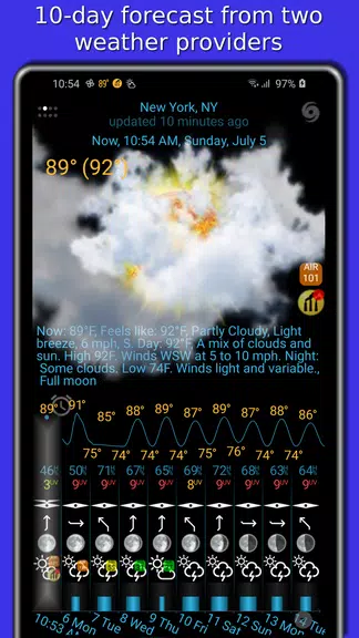 Weather app - eWeather HDF Captura de tela 2